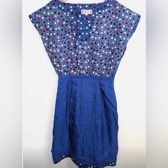 Yves Saint Laurent Blue Polka Dot Mini Dress With COA - Picture 6 of 7
